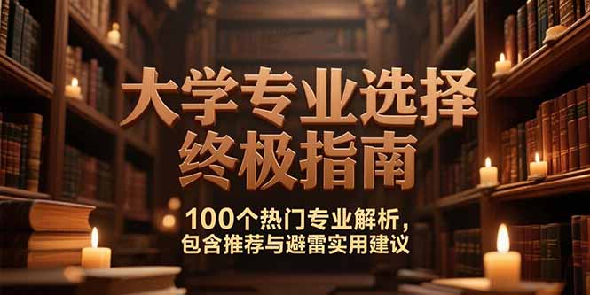 付费文：大学专业选择终极指南,100个热门专业解析,包含推荐与避雷实用建议-创新Ovo