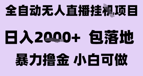 最新全自动抖音无人直播挂G项目，日入2k+ 包落地暴力撸金，小白可做【揭秘】-创新Ovo