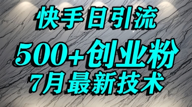 创业粉怎么打？快手精准引流创业粉，宝妈群体日进500+精准流量-创新Ovo