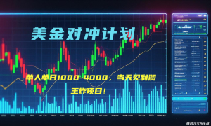2025年最暴力项目“美金先登计划”最新最强对冲战法，每日实际收益1K-4K-创新Ovo