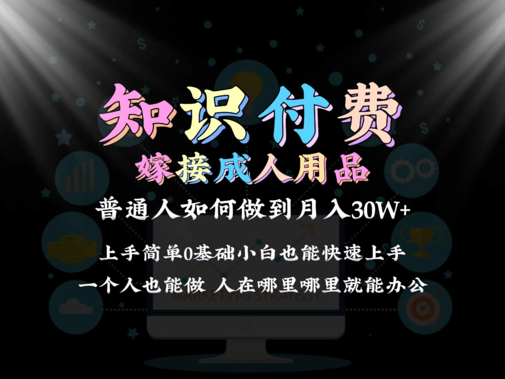 2024普通人做知识付费结合成人用品如何实现单月变现30w 保姆教学1.0-创新Ovo