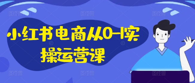 小红书电商从0-1实操运营课，小红书手机实操小红书/IP和私域课/小红书电商电脑实操板块等-创新Ovo