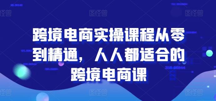 跨境电商实操课程从零到精通，人人都适合的跨境电商课-创新Ovo