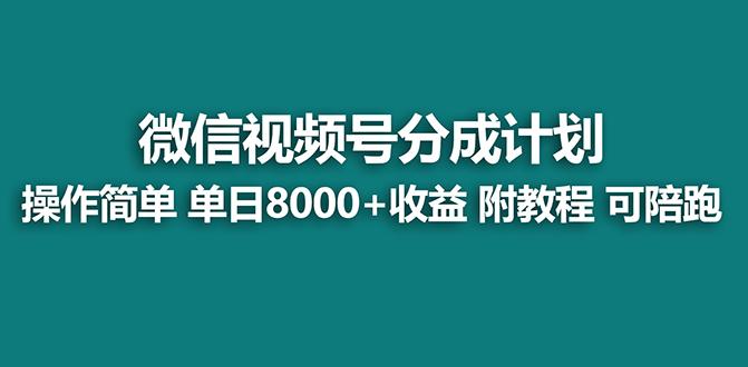 【蓝海项目】视频号分成计划最新玩法，单天收益8000+，附玩法教程，24年…-创新Ovo