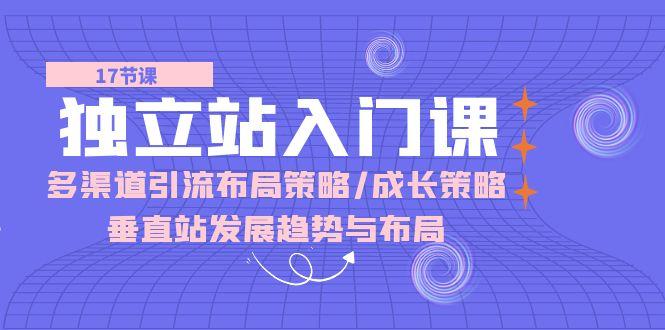 独立站 入门课：多渠道 引流布局策略/成长策略/垂直站发展趋势与布局-创新Ovo