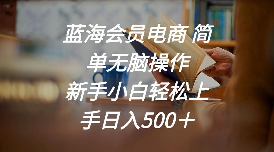 蓝海会员电商 简单无脑操作 新手小白轻松上手日入500＋-创新Ovo