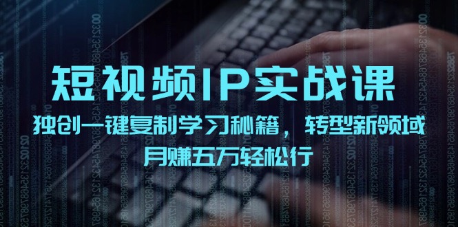 短视频IP实战课，独创一键复制学习秘籍，转战新领域，月赚五万轻松行-创新Ovo