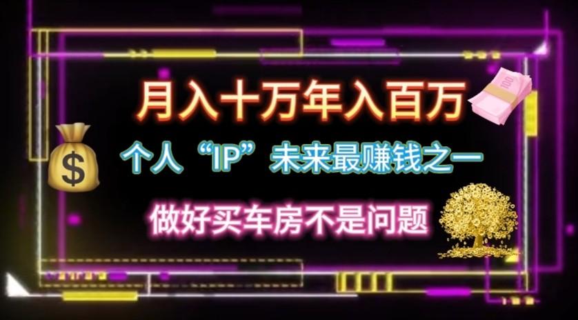 个人“ip”月入10w，年入100w-创新Ovo