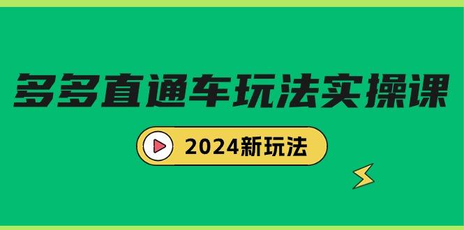 (9412期)多多直通车玩法实战课，2024新玩法(7节课)-创新Ovo