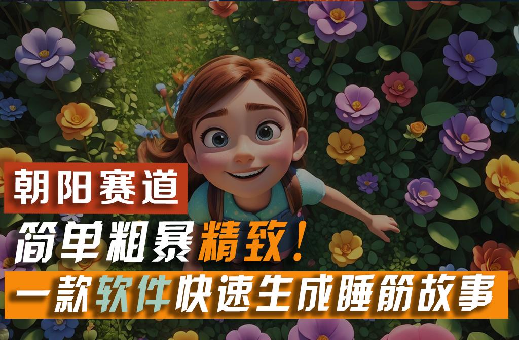 利用一款软件5分钟一条爆款睡筋故事，简单粗暴精致！小白月入2w+-创新Ovo