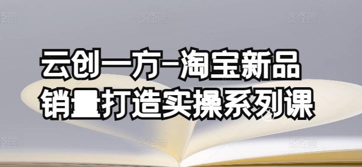 云创一方-淘宝新品销量打造实操系列课，基础销量打造(4课程)+补单渠道分析(4课程)-创新Ovo