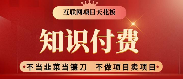 2024互联网项目天花板，新手小白也可以通过知识付费月入10W，实现财富自由【揭秘】-创新Ovo