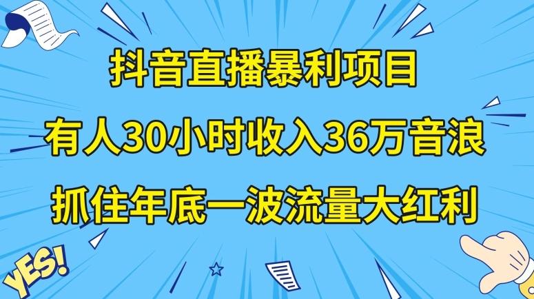 抖音直播暴利项目，有人30小时收入36万音浪，公司宣传片年会视频制作，抓住年底一波流量大红利【揭秘】-创新Ovo
