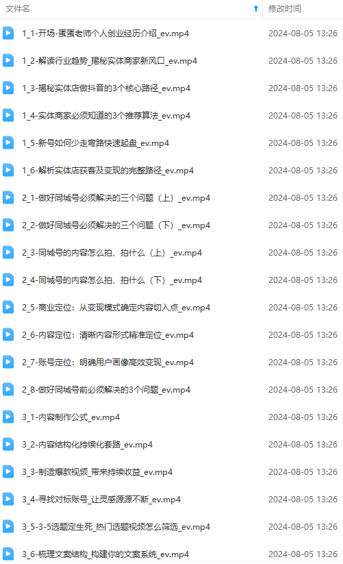 图片[1]-实体店老板获客特训营：认知、定位、文案、矩阵、直播、AI等(72节-创新Ovo