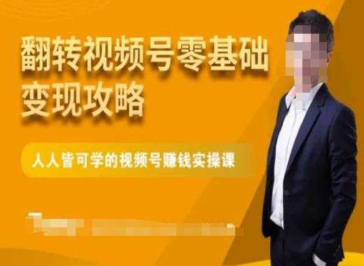 微信视频号零基础变现攻略，人人皆可学的视频号赚钱实操课-创新Ovo