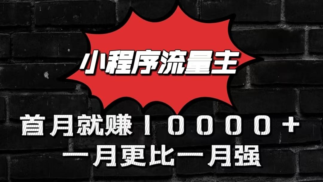 小程序流量主首月就赚10000+，一月更比一月强！小本创业首选-创新Ovo
