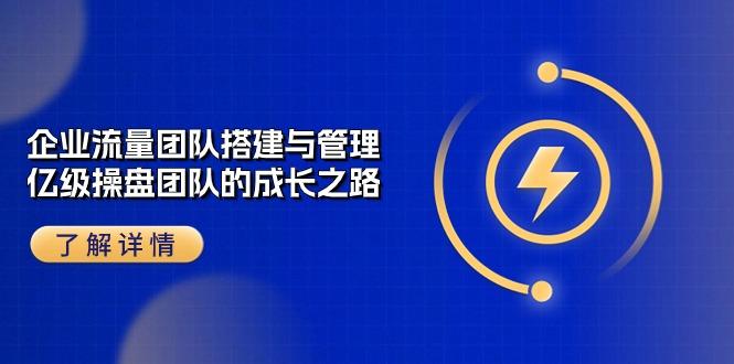 企业 流量团队-搭建与管理，亿级 操盘团队的成长之路(28节课-创新Ovo