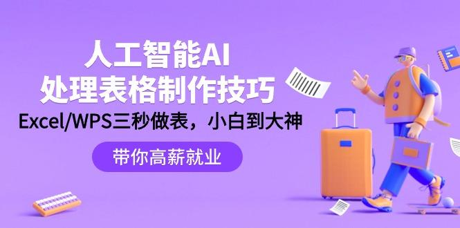 (9459期)人工智能-AI处理表格制作技巧：Excel/WPS三秒做表，大神到小白-创新Ovo