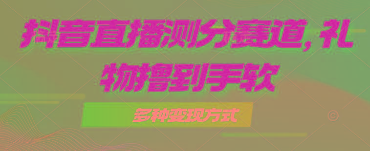 抖音直播测分赛道，多种变现方式，轻松日入1000+-创新Ovo