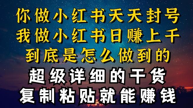 都知道小红书能引流私域变现，可为什么我能一天引流几十人变现上千，但你却频频封号违规被限流【揭秘】-创新Ovo