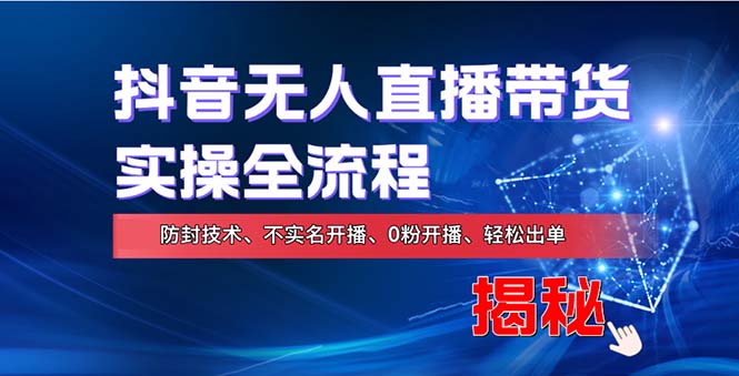 在线赚钱新途径：如何用抖音无人直播实现财务自由，全套实操流程，含…-创新Ovo
