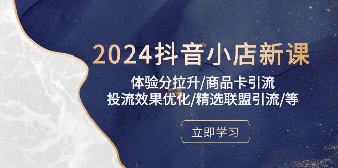 2024抖音小店新课，体验分拉升/商品卡引流/投流效果优化/精选联盟引流/等-创新Ovo