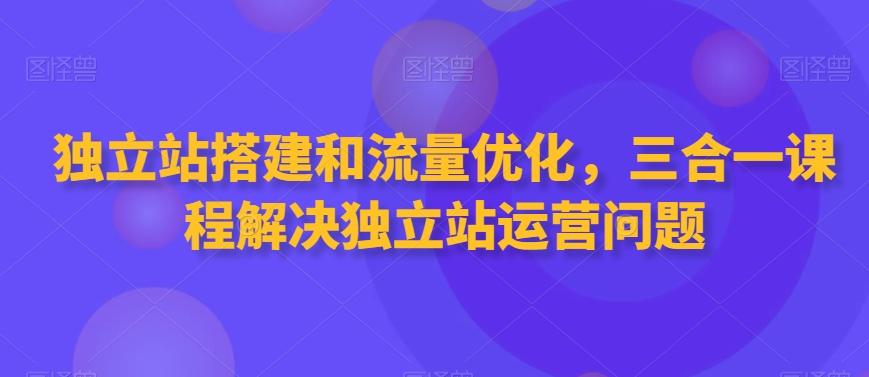 独立站搭建和流量优化，三合一课程解决独立站运营问题-创新Ovo