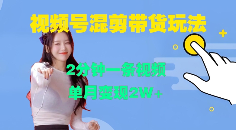 视频号混剪玩法，2分钟一条视频，单月变现2W+【揭秘】-创新Ovo