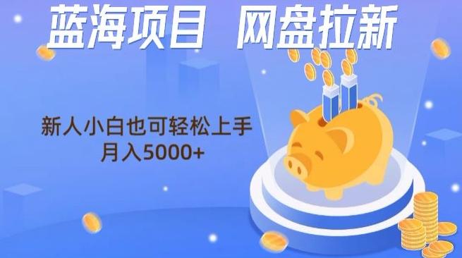 蓝海项目网盘拉新，新人小白也可操作，每月收入5000+-创新Ovo