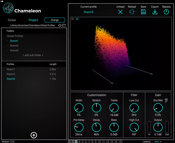 Accentize Chameleon(智能音频插件) v2.1.1 免费版-创新Ovo