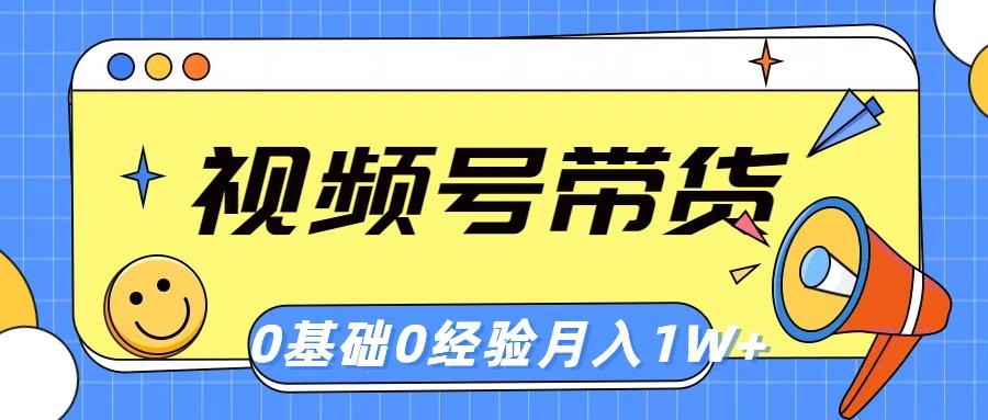 视频号轻创业带货，零基础，零经验，月入1w+-创新Ovo