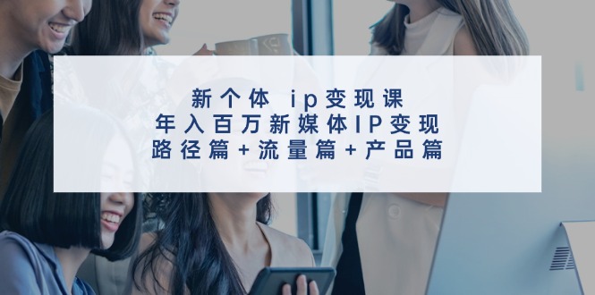新个体ip变现课，年入百万新媒体IP变现，路径篇+流量篇+产品篇-创新Ovo