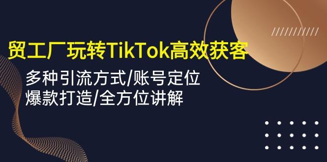 外贸工厂玩转TikTok高效获客，多种引流方式/账号定位/爆款打造/全方位讲解-创新Ovo