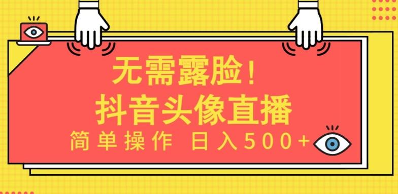 无需露脸，Ai头像直播项目，简单操作日入500+【揭秘】-创新Ovo