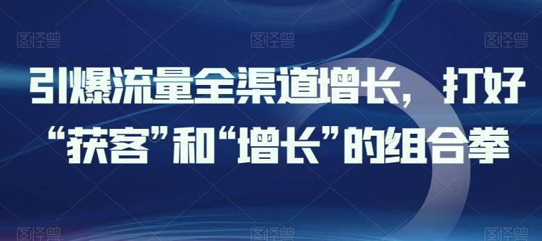 引爆流量全渠道增长，打好“获客”和“增长”的组合拳-创新Ovo