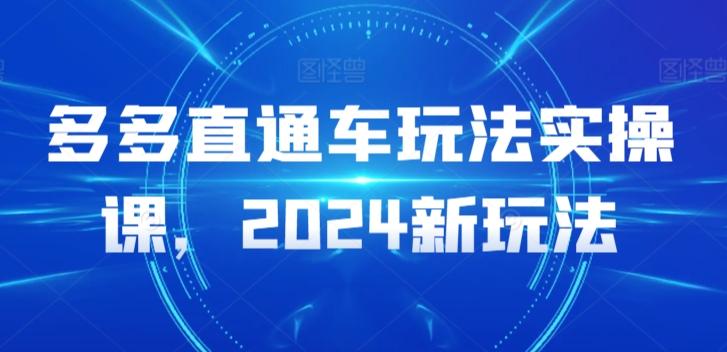 多多直通车玩法实操课，2024新玩法-创新Ovo