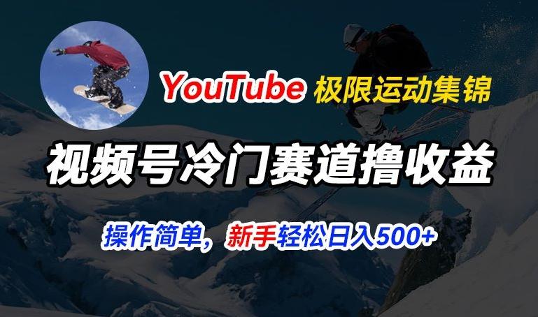 视频号冷门赛道撸收益，YouTube搬运极限运动集锦，暴力起号，操作简单流量高，轻松日入5张【揭秘】-创新Ovo