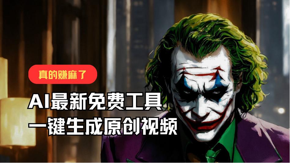 最新免费AI工具，一键生成原创视频，佛系搬运，轻松月入10000+！-创新Ovo