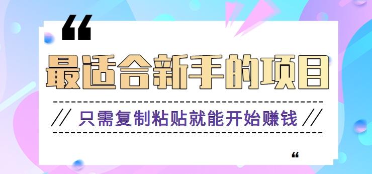 2024最适合新手操作的项目，新手小白只需复制粘贴就能开始赚钱【视频教程+软件】-创新Ovo