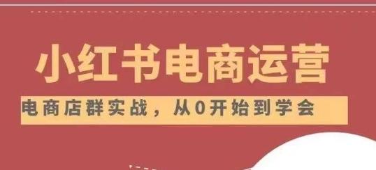 小红书店铺运营从小白到大神2.0，从入门到精通-创新Ovo