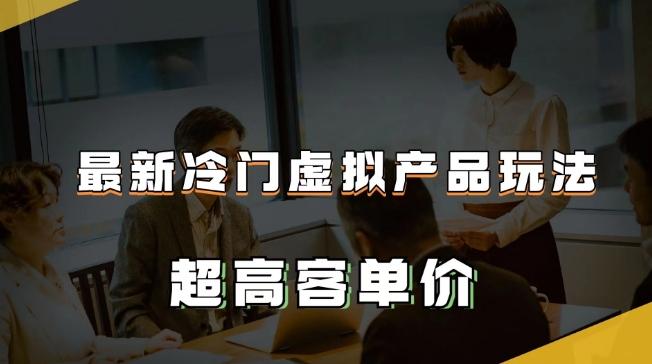 最新冷门虚拟产品玩法，超高客单价，月入2-3万＋【揭秘】-创新Ovo