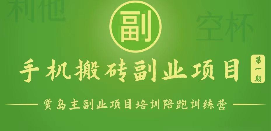 手机搬砖小副业项目训练营1.0，能用手机做的简单小副业-创新Ovo