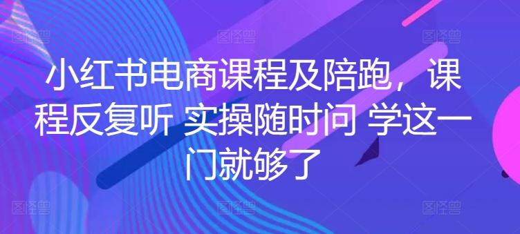 小红书电商课程及陪跑，课程反复听 实操随时问 学这一门就够了-创新Ovo