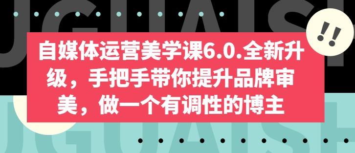 自媒体运营美学课6.0.全新升级，手把手带你提升品牌审美，做一个有调性的博主-创新Ovo