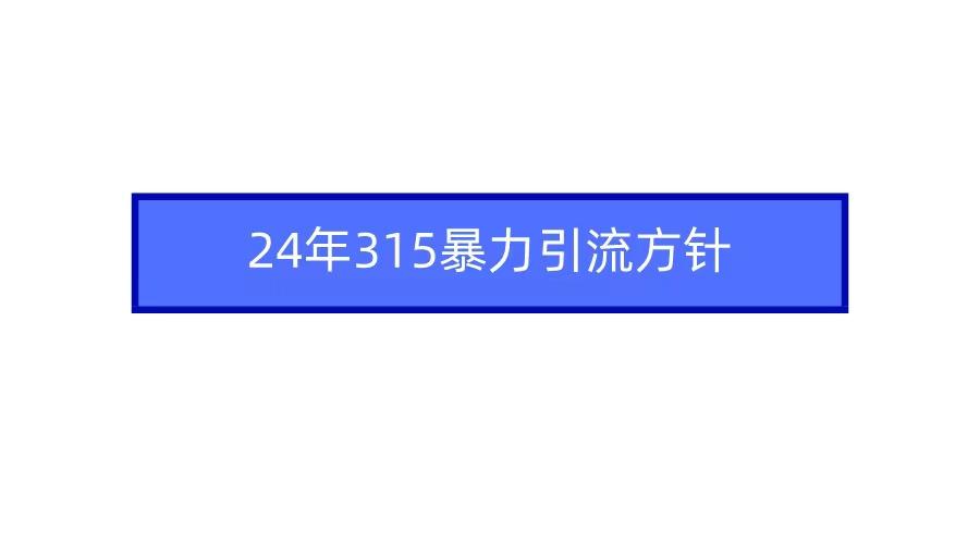 2024年自媒体爆款视频制作，快速涨粉暴力引流方针！-创新Ovo