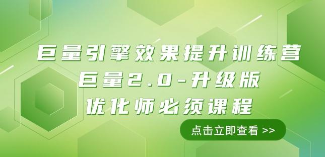 巨量引擎·效果提升训练营：巨量2.0-升级版，优化师必须课程（111节课）-创新Ovo