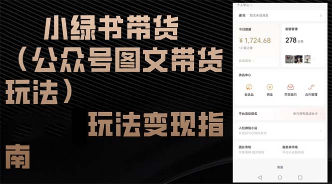 小绿书带货(公众号图文带货玩法-创新Ovo
