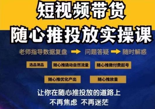 2024好物分享随心推投放实操课，随心推撬动自然流量/微付费起号/优化产出-创新Ovo