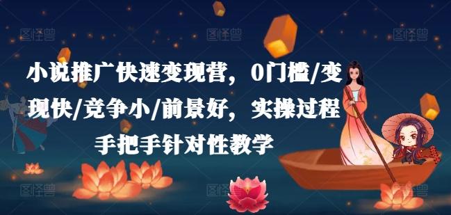 小说推广快速变现营，0门槛/变现快/竞争小/前景好，实操过程手把手针对性教学-创新Ovo