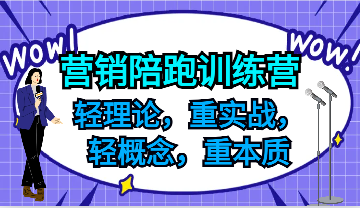 营销陪跑训练营，轻理论，重实战，轻概念，重本质，适合中小企业和初创企业的老板-创新Ovo